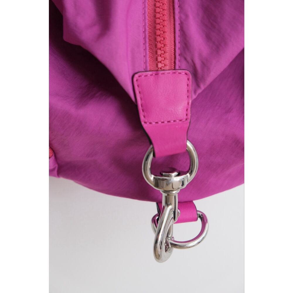 Rebecca Minkoff Julian Hot Pink Nylon/Leather Backpack PRODUCTION SAMPLE - Picture 6 of 12